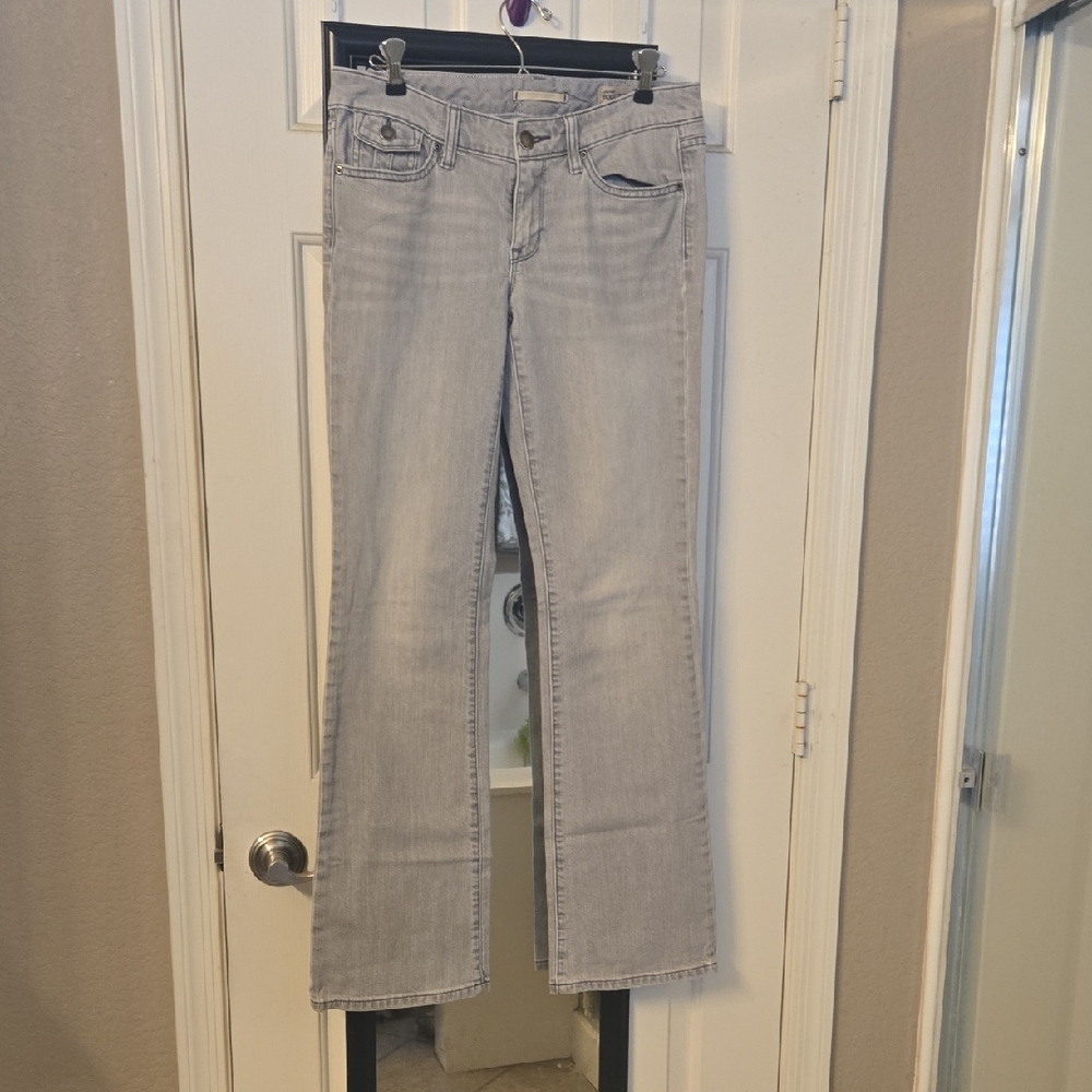 Women's Gap Light Gray Low Rise Boot Cut Jeans Size 6
